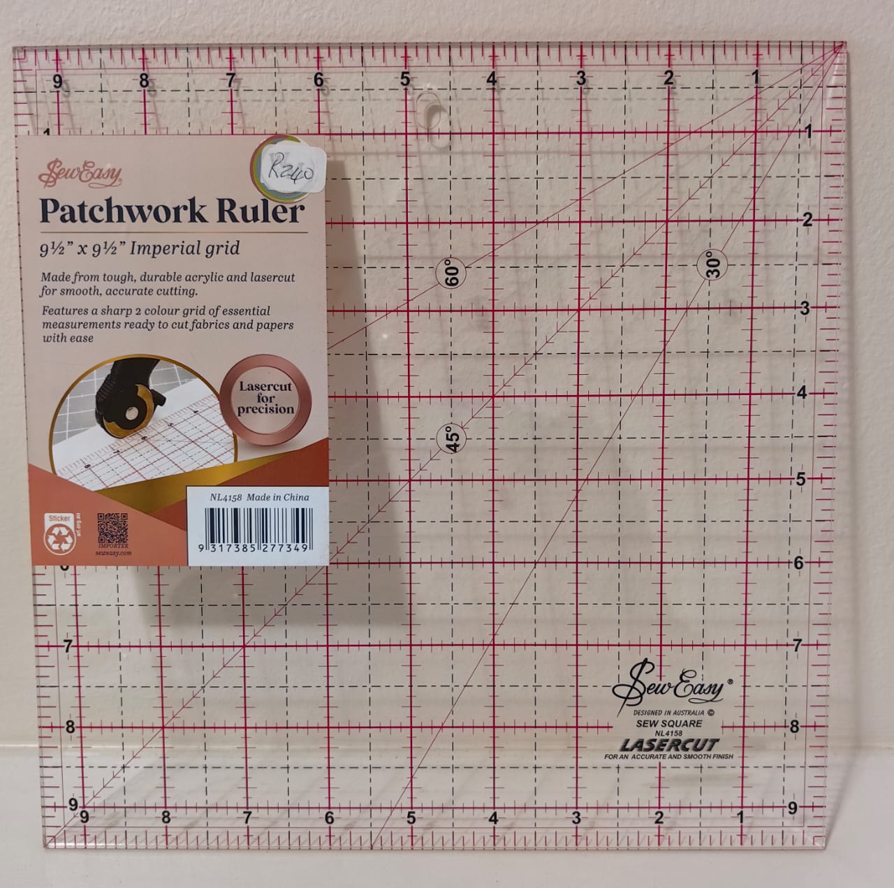 Sew Easy Ruler 9.5 x 9.5