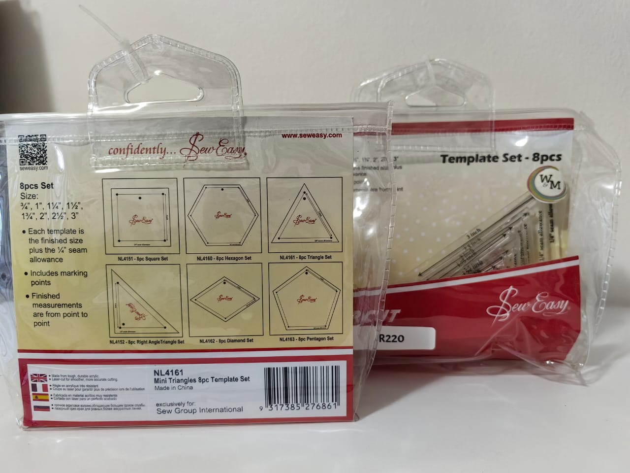 Mini Triangle 8pc Template Set